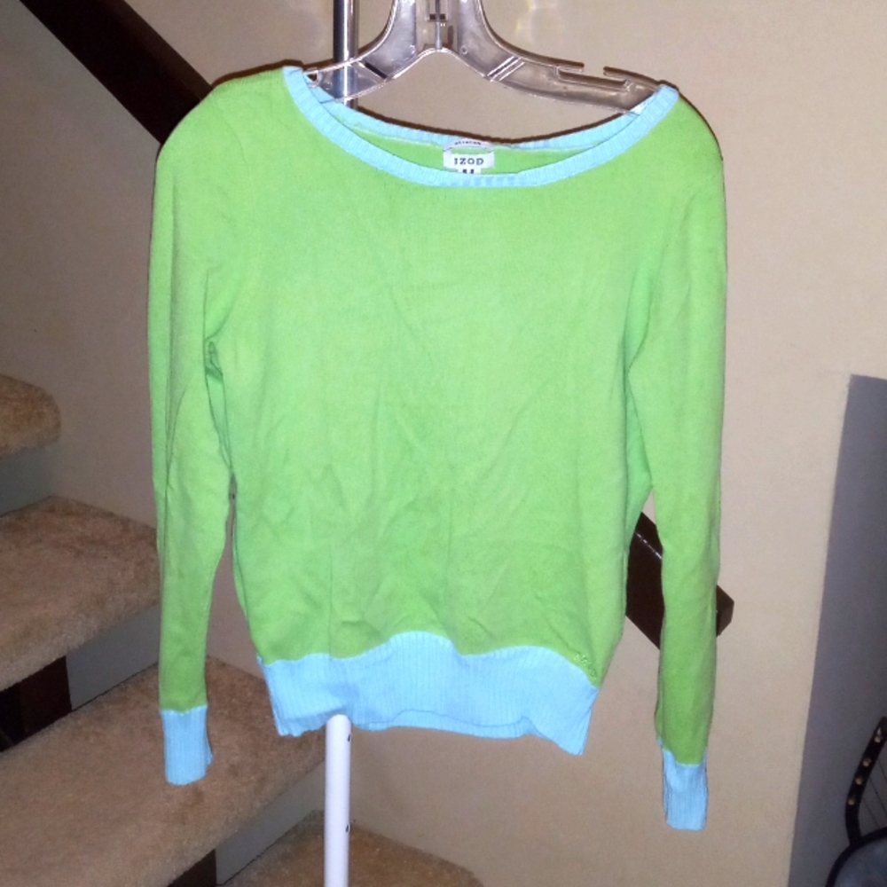 Izod Lime Green Sweater
